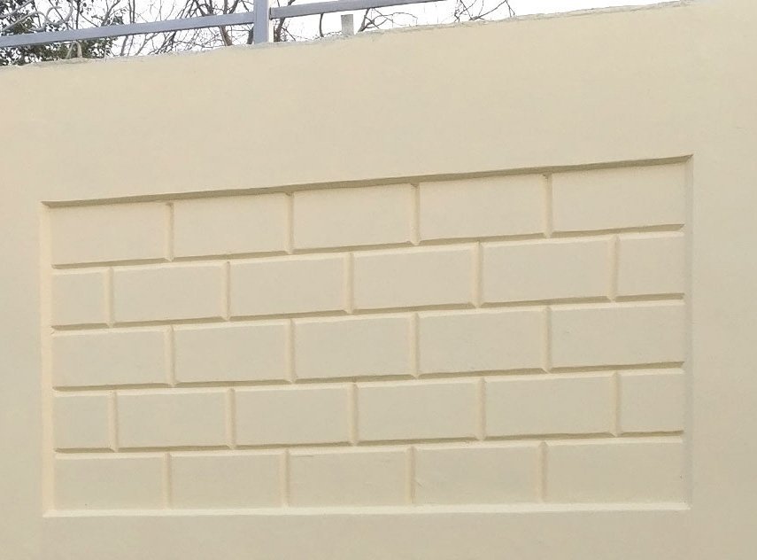 hollow block paint wall